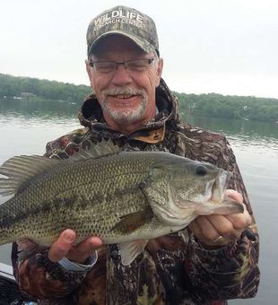 Bass Caught in Delavan Lake, WI